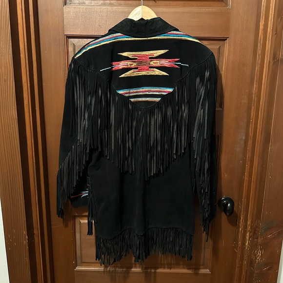 Fabulous Vintage Erez Levy Fringe Jacket Size M - Picture 2 of 8